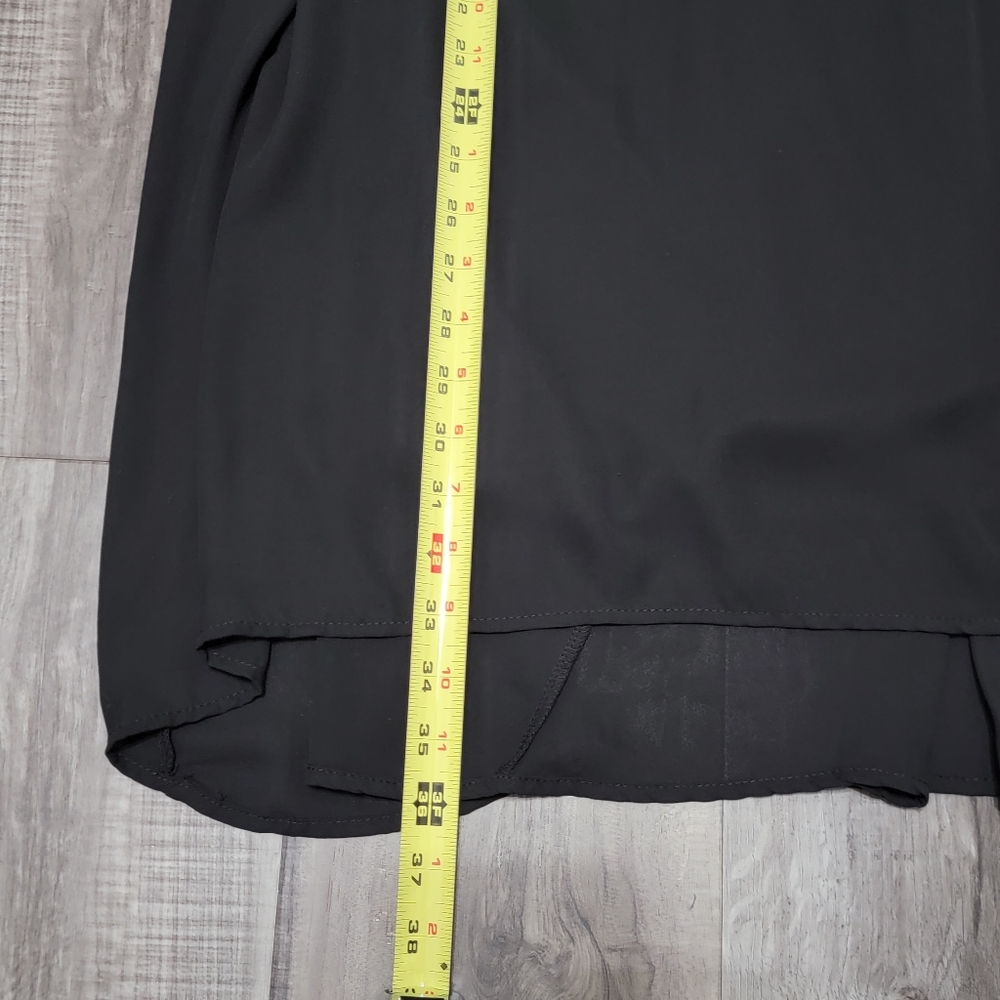 Needle & Thread Black & Gold Chiffon Swing Dress - Picture 7 of 11